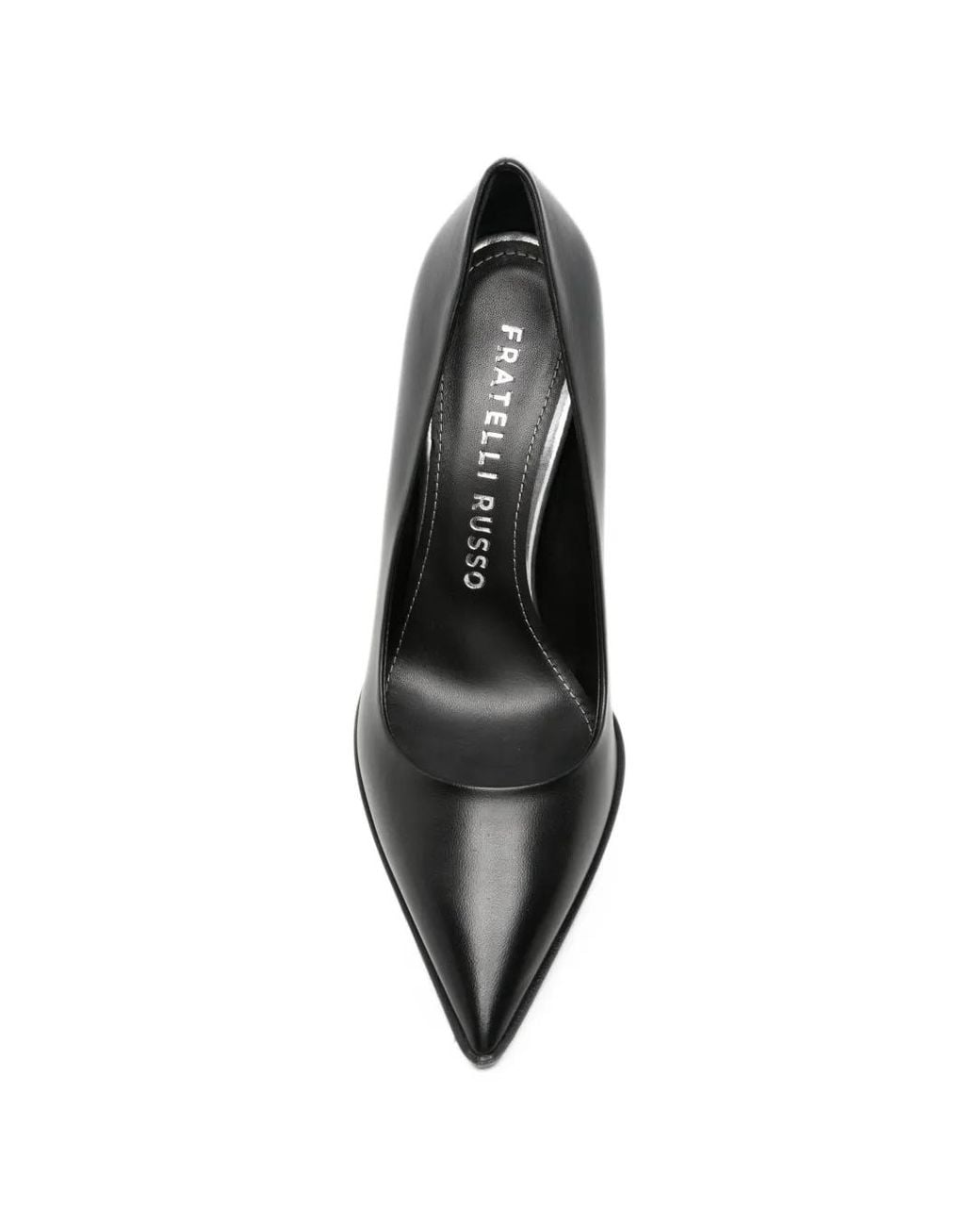 Fratelli Russo Black Gadena Pointed-Toe Pumps