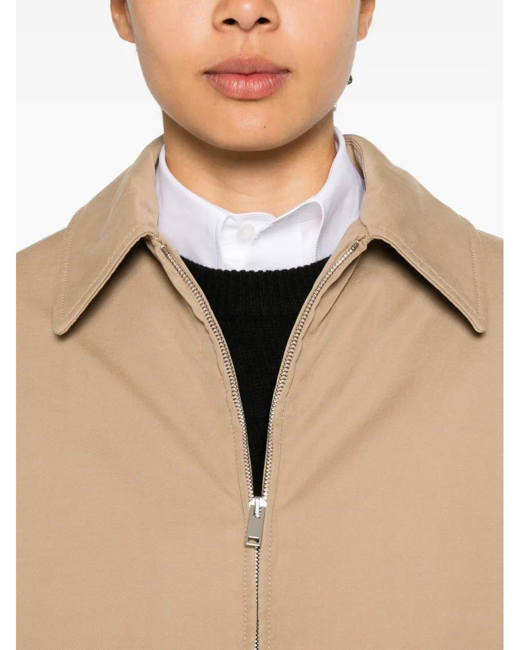 The Row Natural Aurelius Zip Jacket
