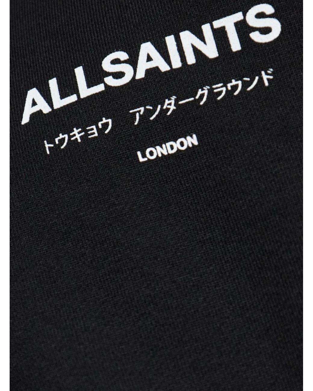Logo brodé col rond noir Clash pour homme AllSaints taille - M