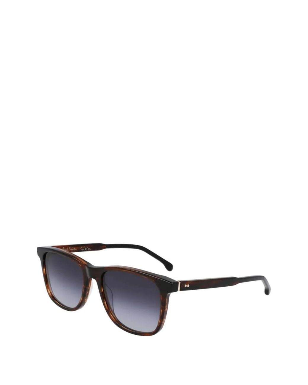 Paul Smith Brown Gibson Rectangle-Frame Sunglasses
