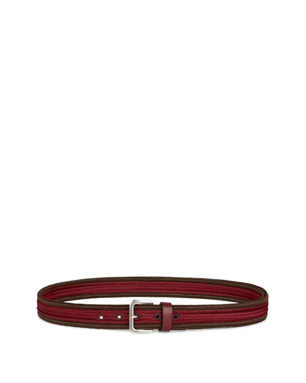 Etro White Gewebter Gürtel