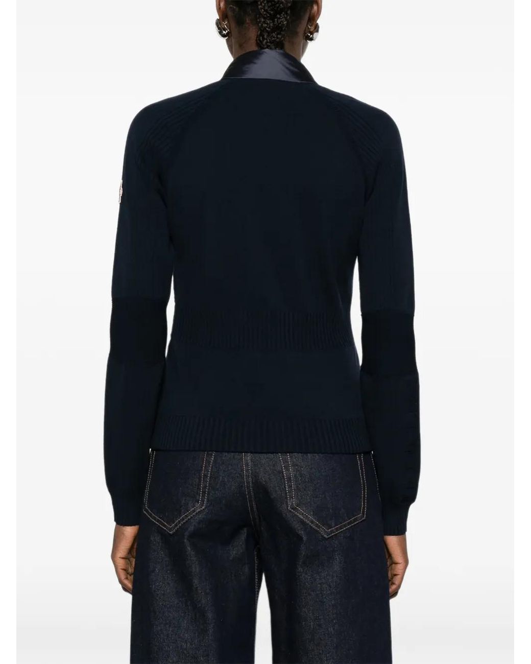 Moncler Blue Padded Cardigan