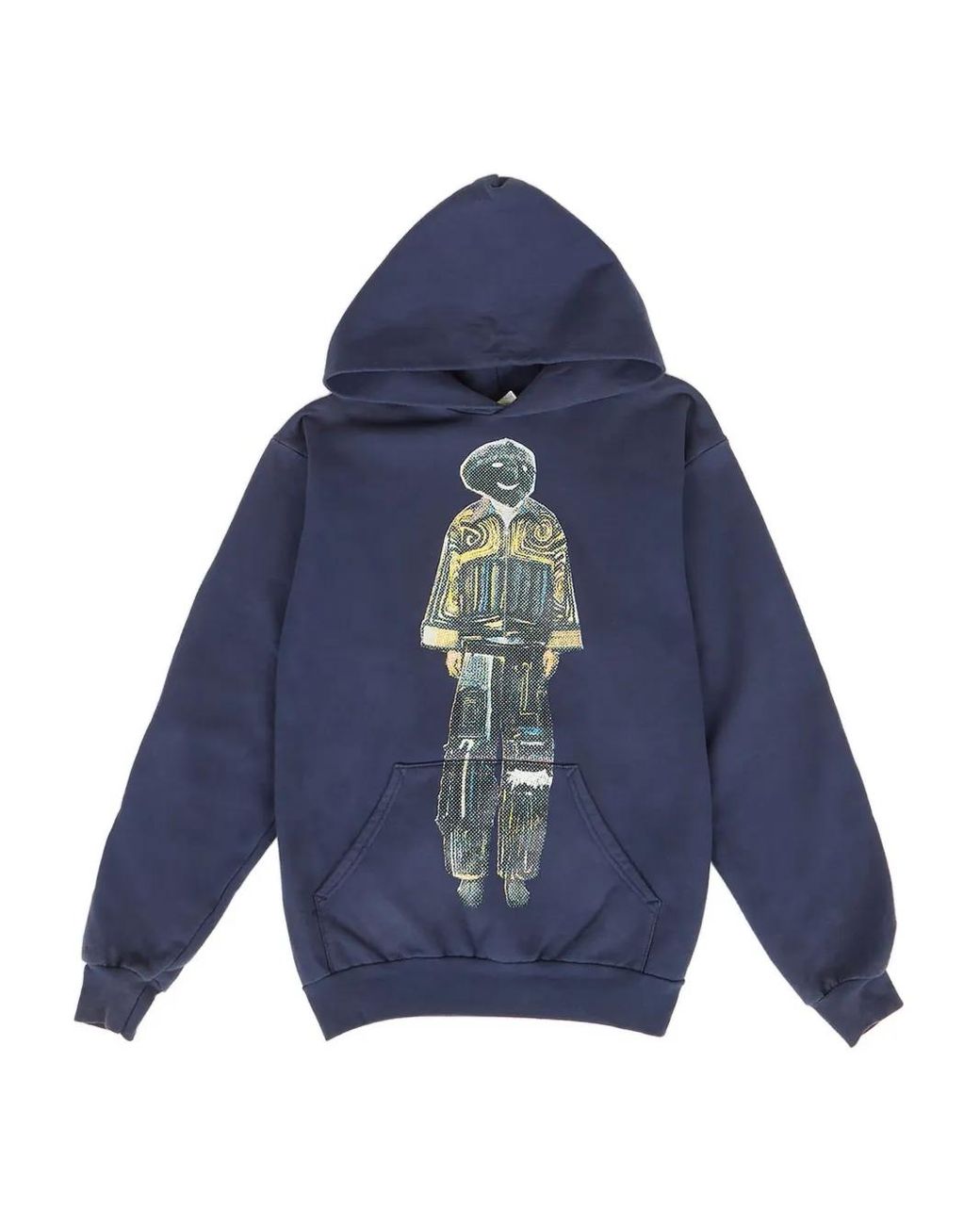 DRx FARMAxY FOR LN-CC Blue Graphic-Print Hoodie