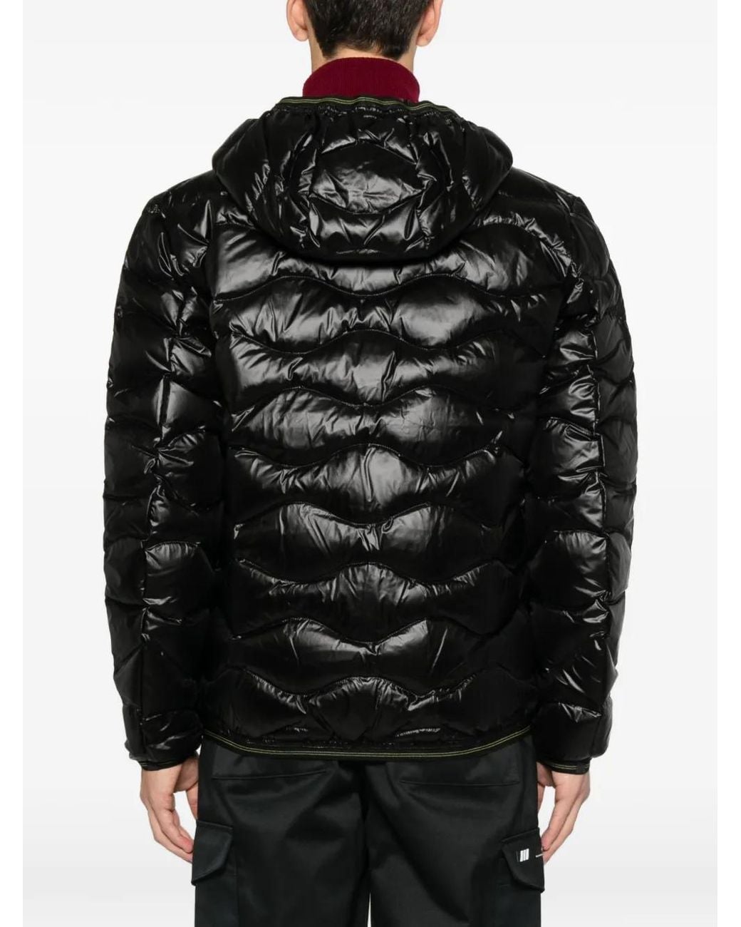 Blauer Black Hooded Quilted Jacket for men