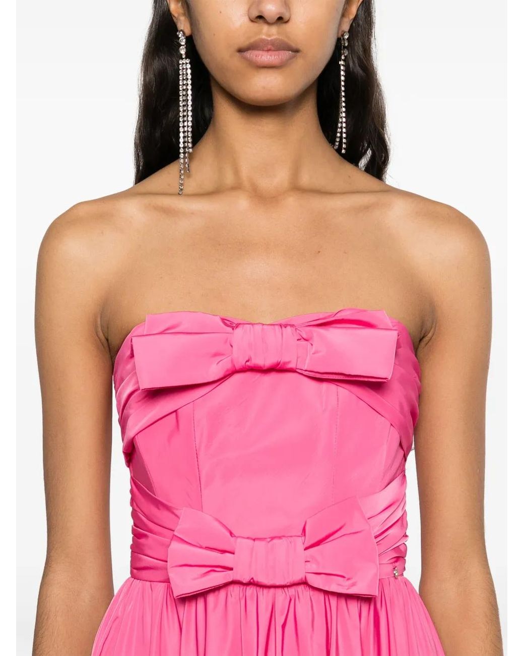 Nissa Pink Bow-Detail Gown
