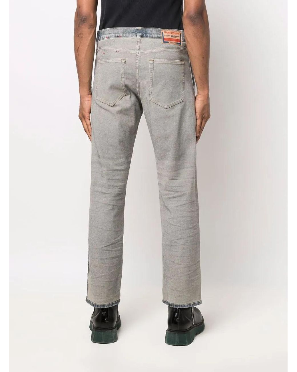 DIESEL Gray D-Viker Straight-Leg Jeans for men