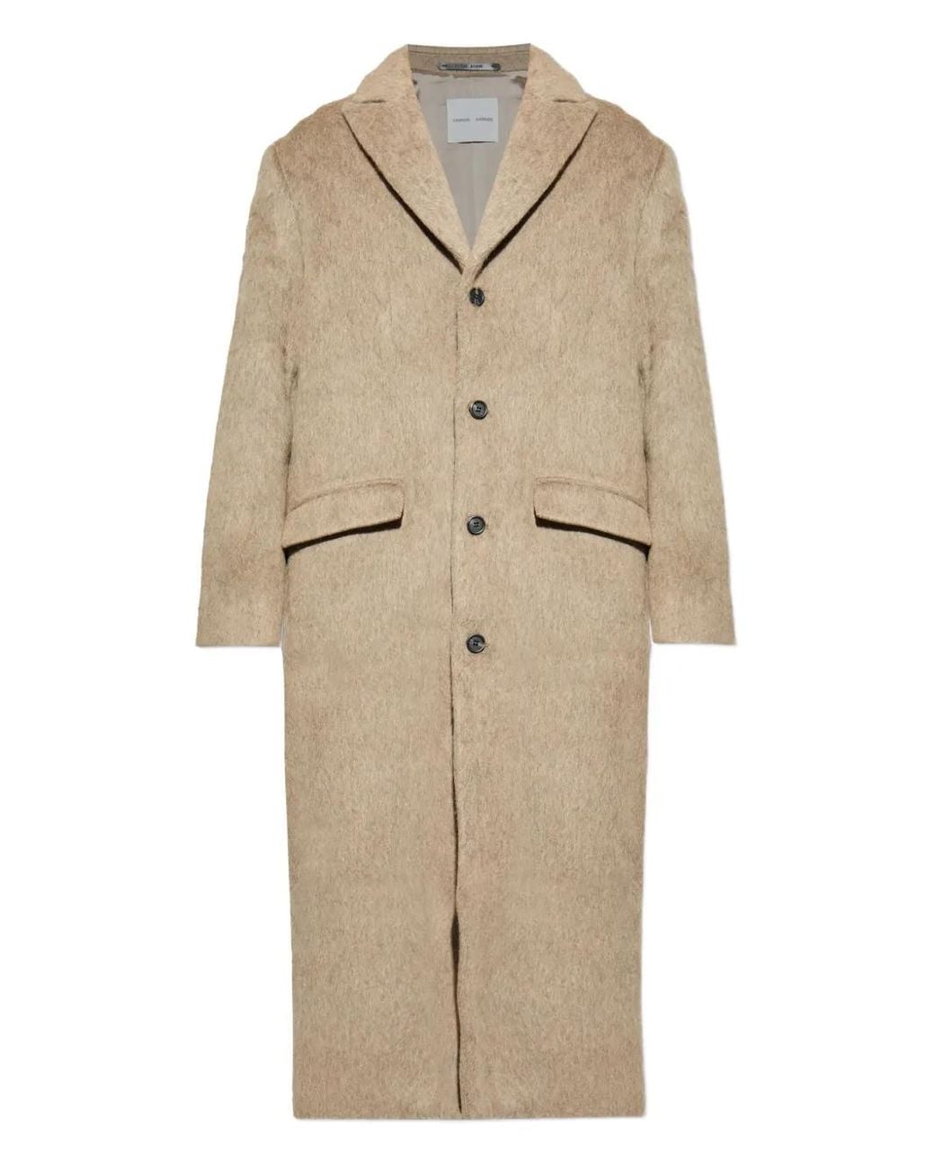 Samsøe & Samsøe Natural Single-Breasted Coat for men