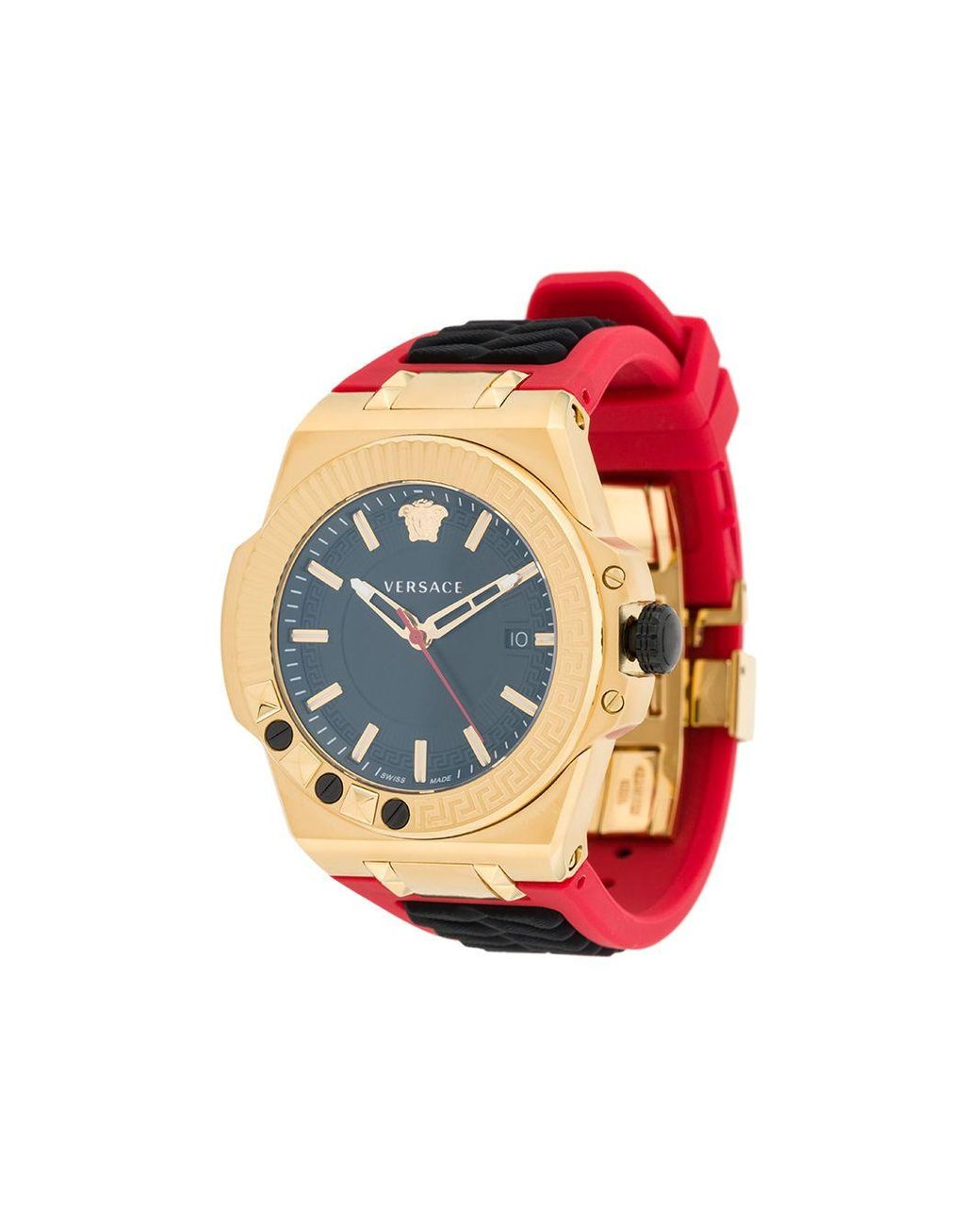 Versace gold online chain reaction watch