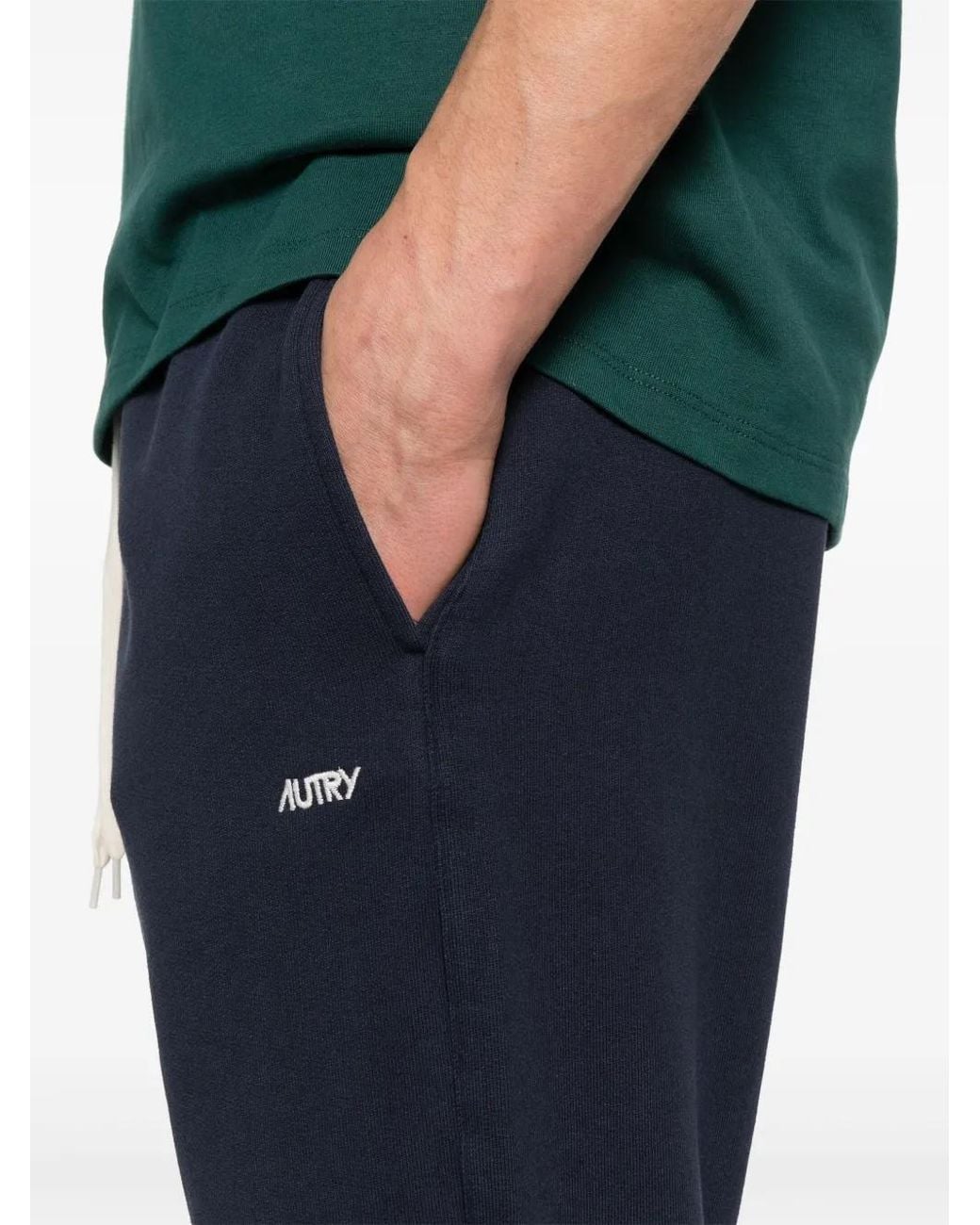 Autry Blue Jogger Pants With Relaxed Fit for men