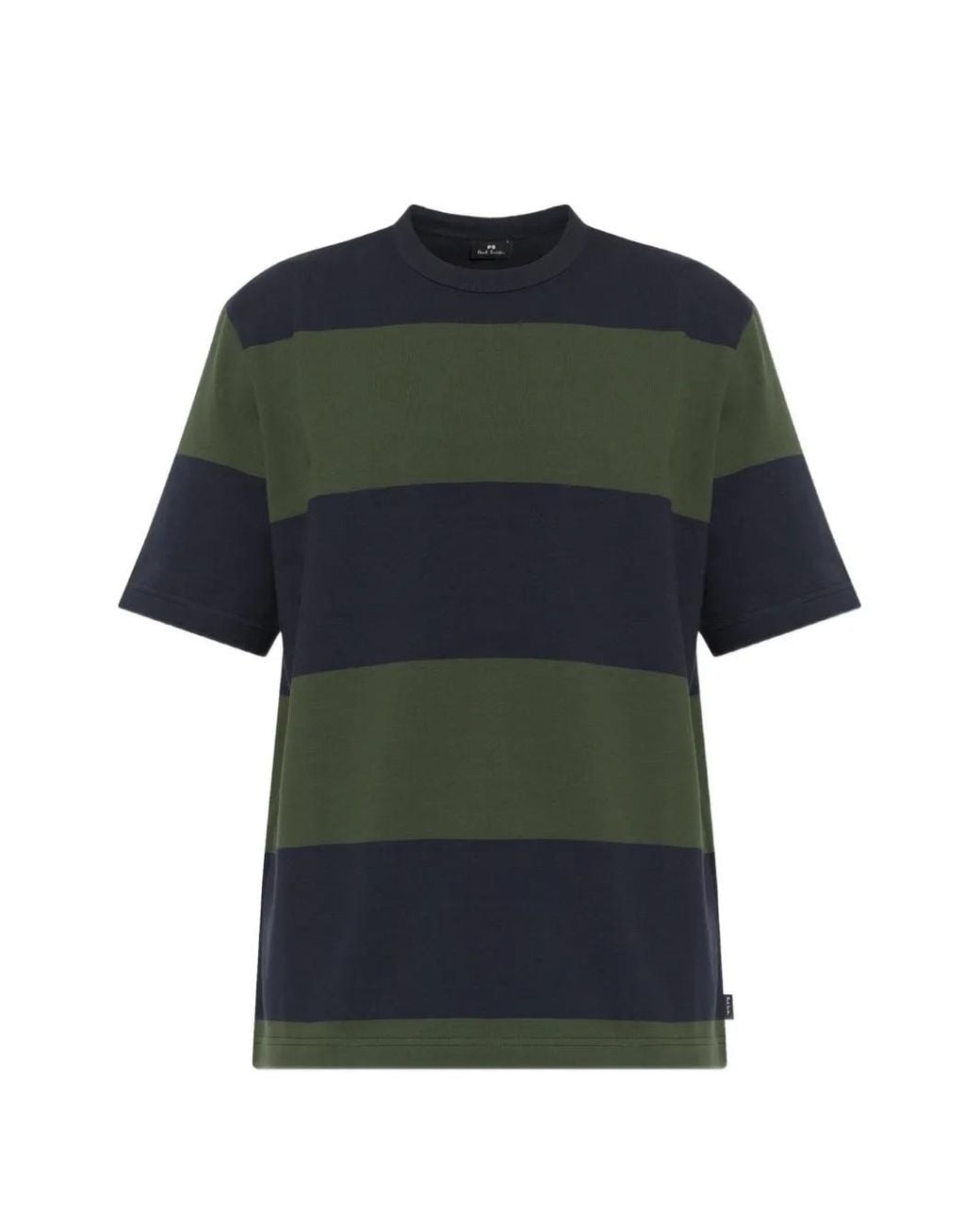 Paul Smith Black Striped Cotton T-Shirt for men