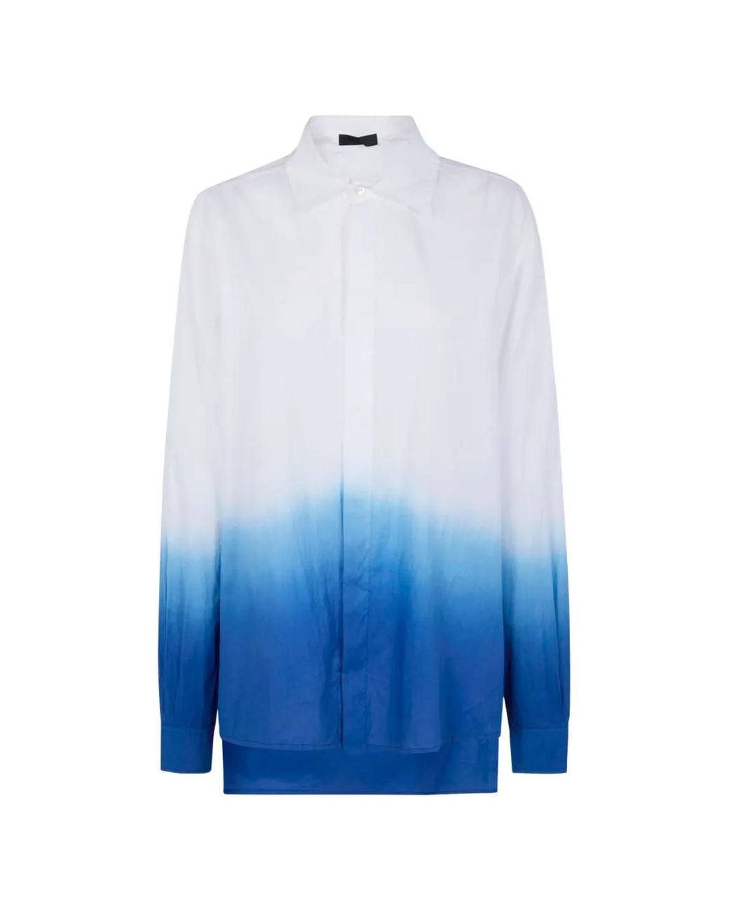 Maria Calderara Blue Dip-Dye Shirt