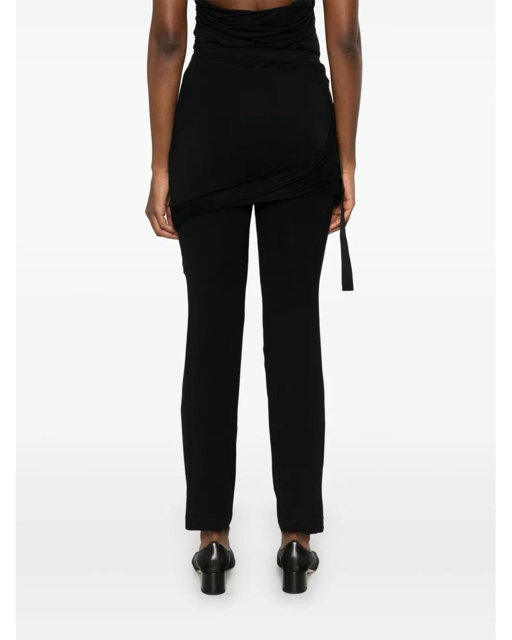 Pantalones Con Cordones Helmut Lang de color Black