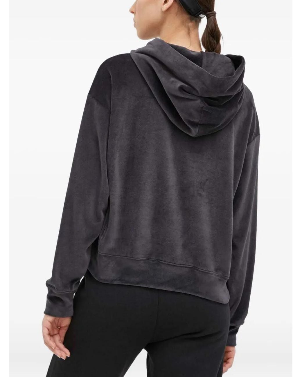 Champion Black Drawstring Logo Hoodie