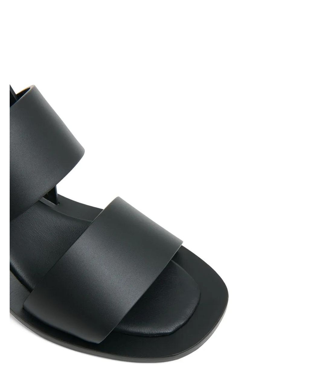 Mansur Gavriel Black 60Mm Double-Strap Heeled Sandals