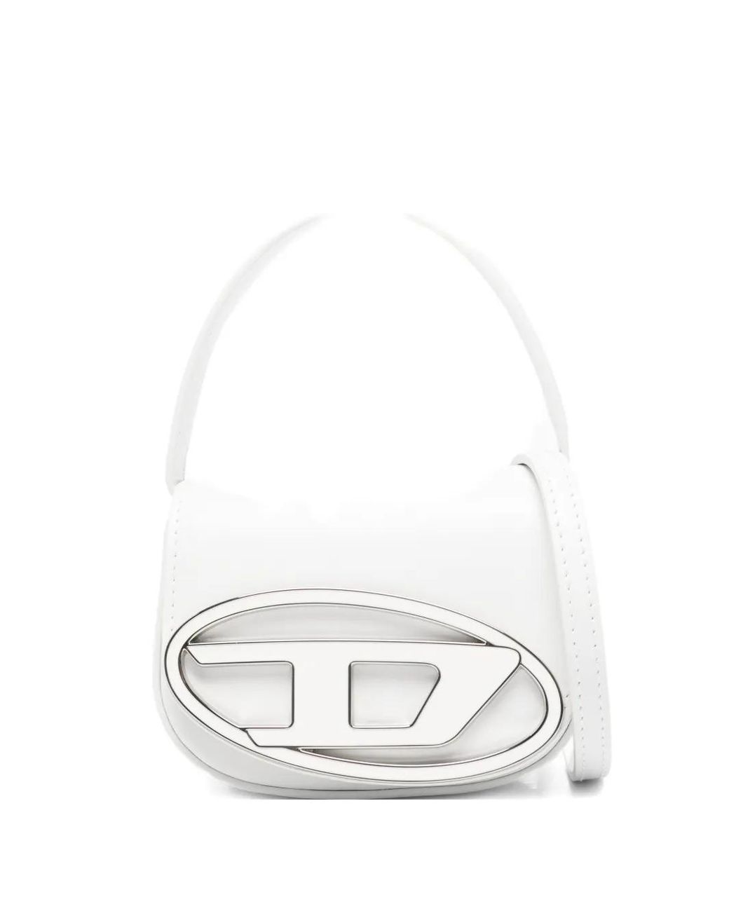 DIESEL White 1Dr Xs Mini Tote Bag With Logo Plaque