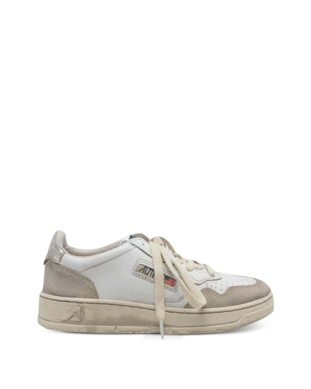 Autry White "Super Vintage" Low Sneakers
