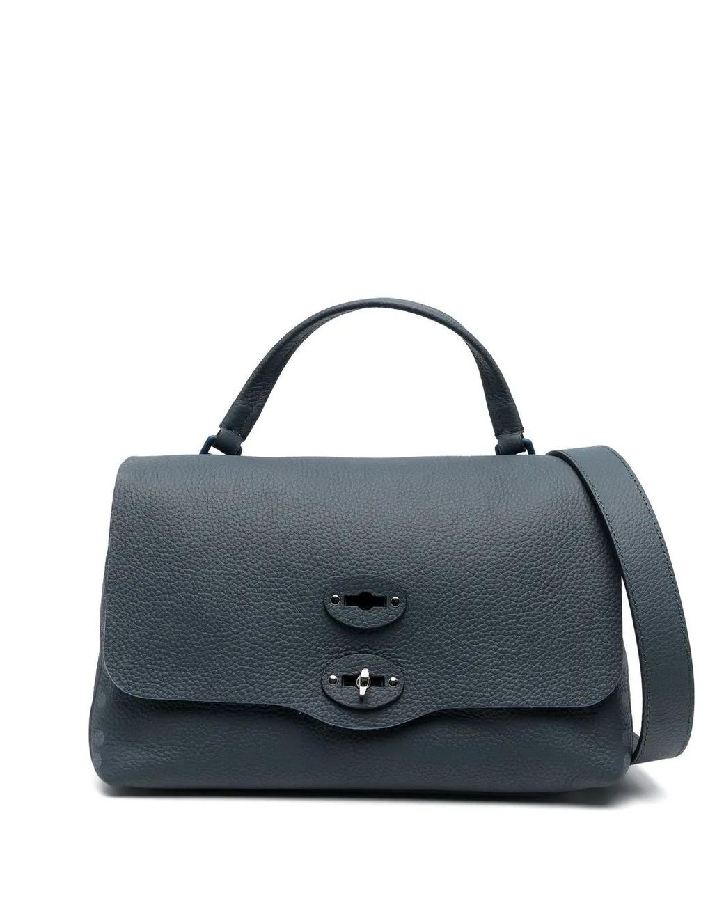 Zanellato Blue Postina Flap Tote Bag