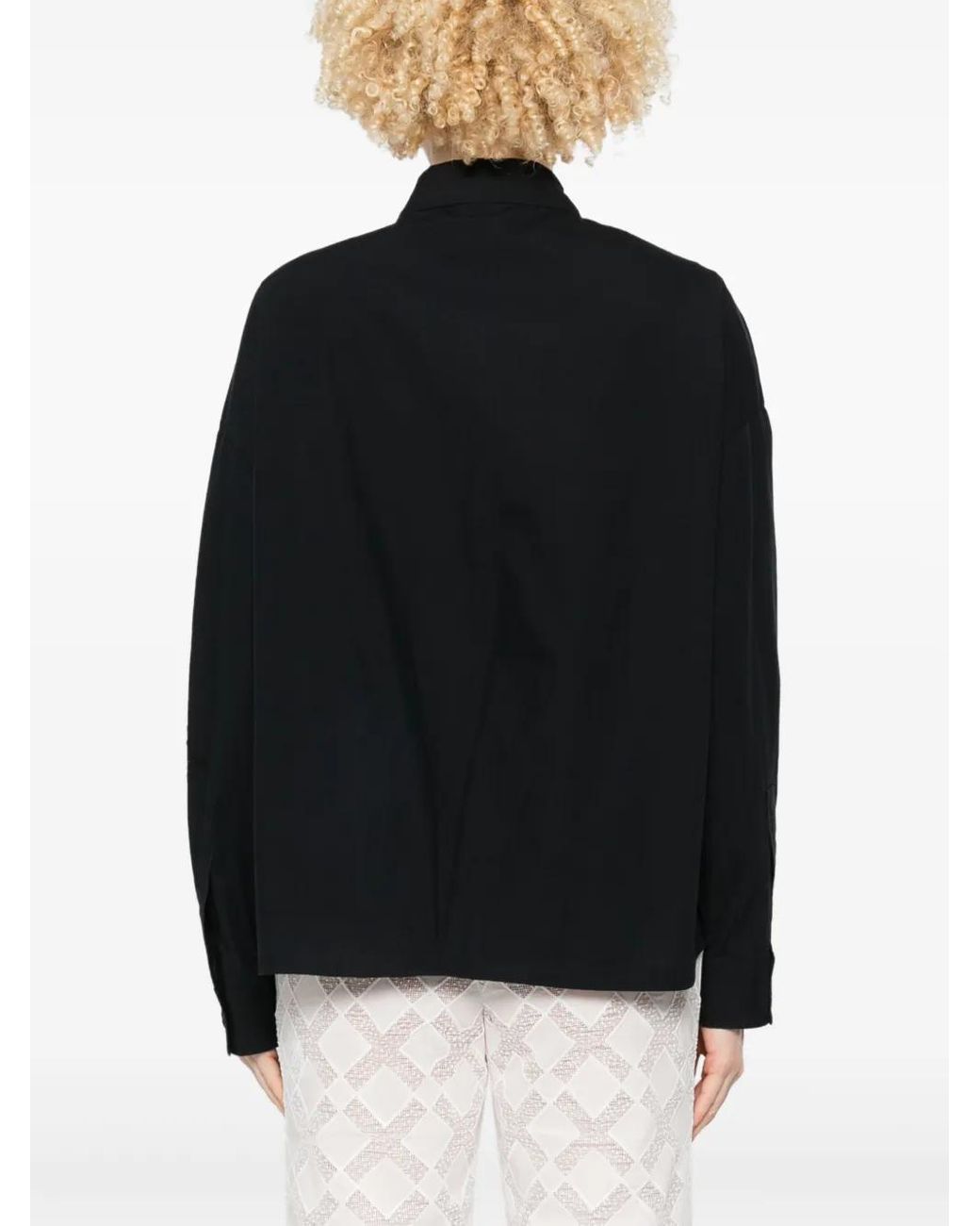 Pinko Black Bead-Embellished Shirt