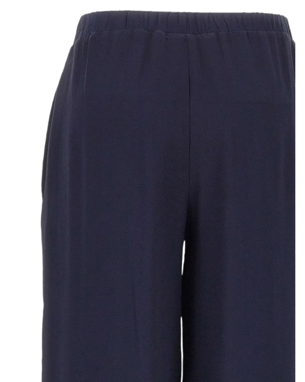 Kangra Blue Silk Palazzo Pants