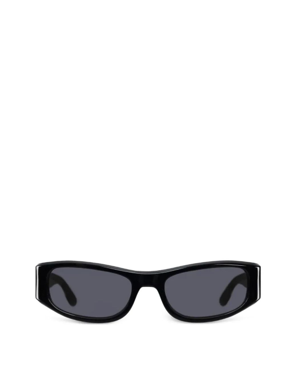 THISTLES Black The Suede Rectangle-Frame Sunglasses