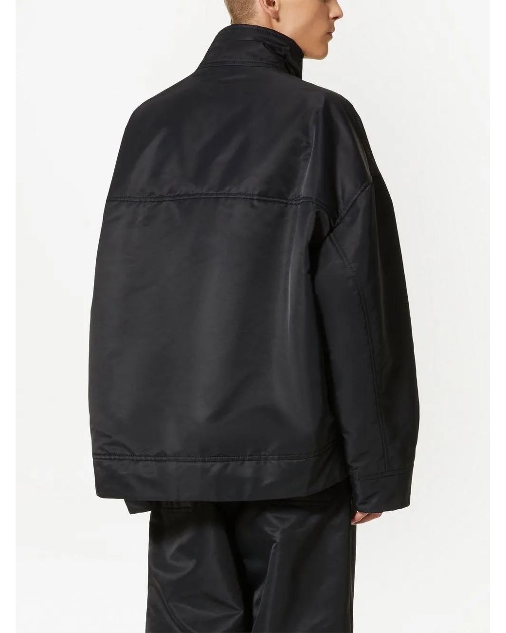 Valentino Garavani Black Nylon Jacket for men