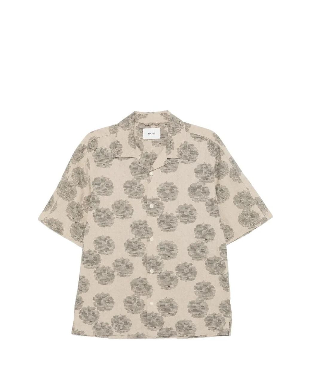 NN07 Natural Ole Floral Shirt for men