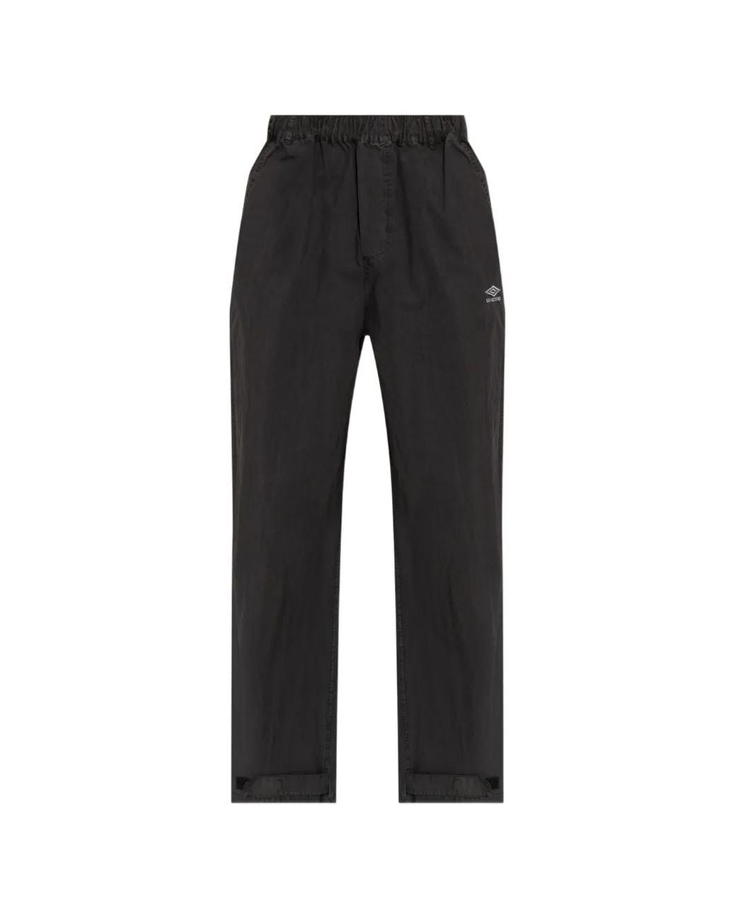 Umbro Black Logo-Embroidered Touch-Strap Trousers for men