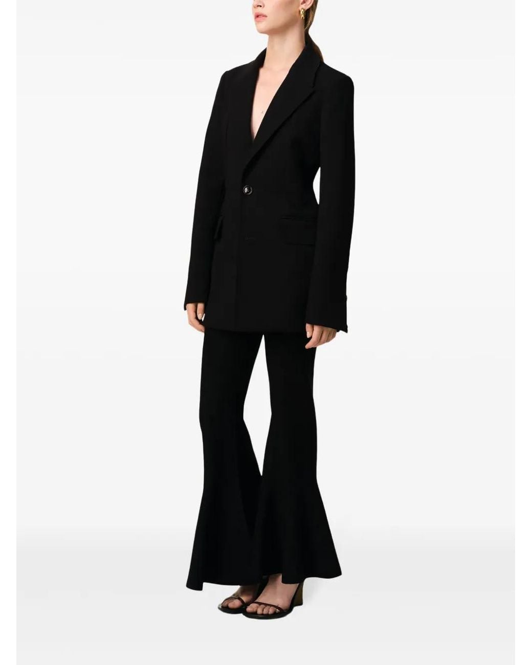 AMI Black Single-Breasted Blazer