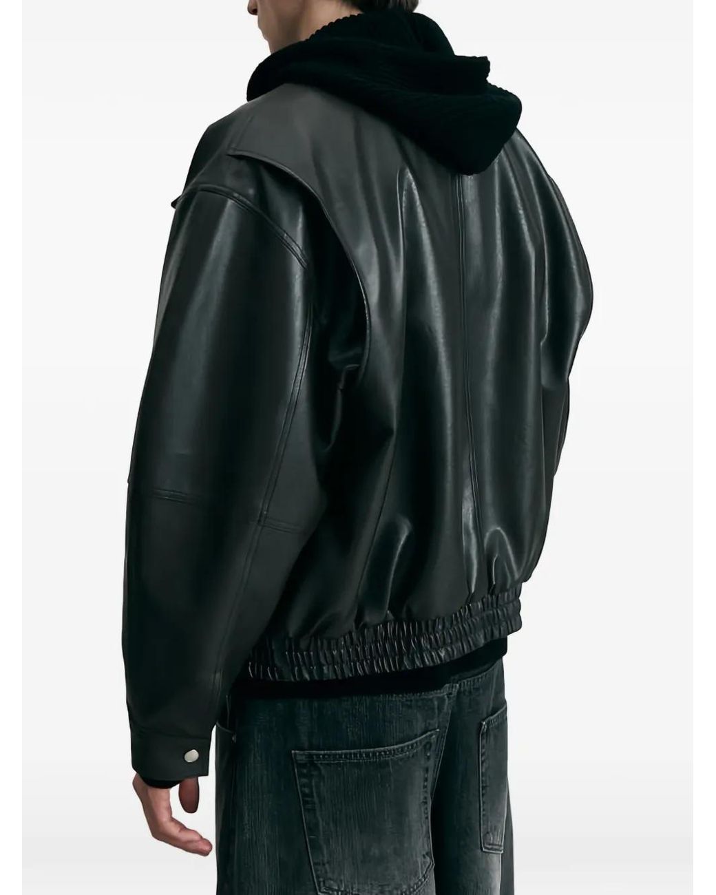 DUNST Black Giacca Cropped Zip-Up Jacket