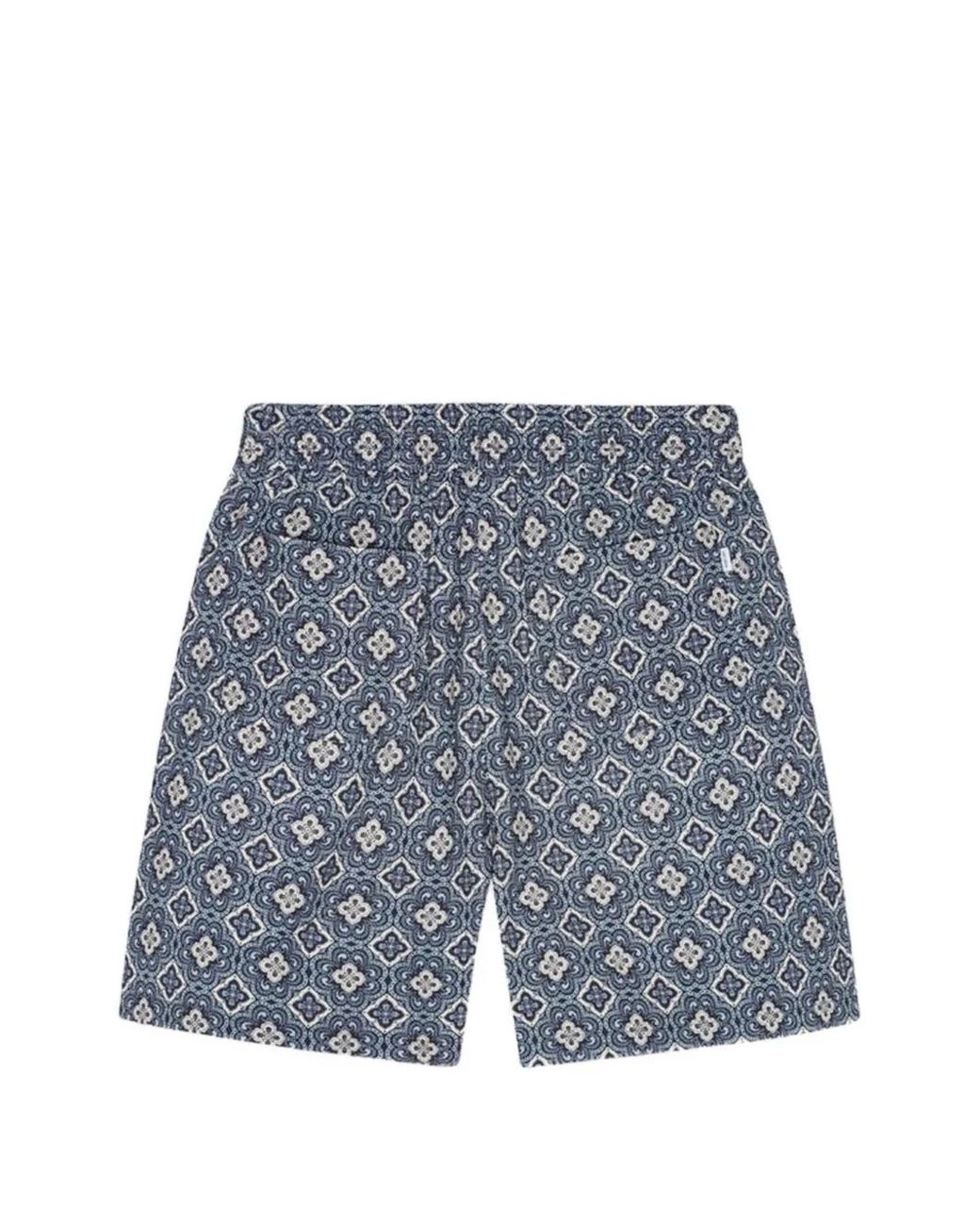 Les Deux Blue Short Harry Arabesque À Lien De Resserrage for men