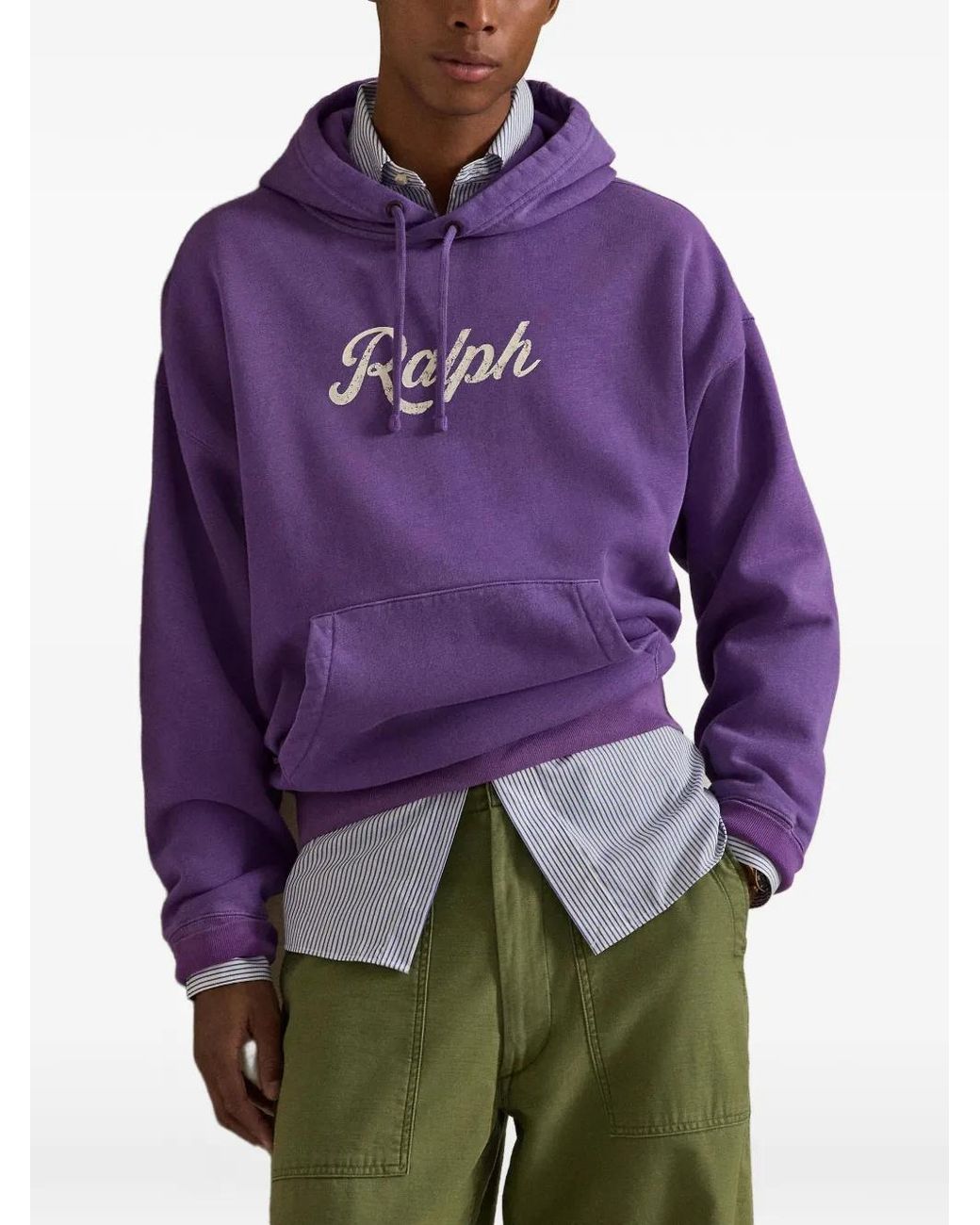 Polo Ralph Lauren Purple The Ralph Logo Hoodie for men