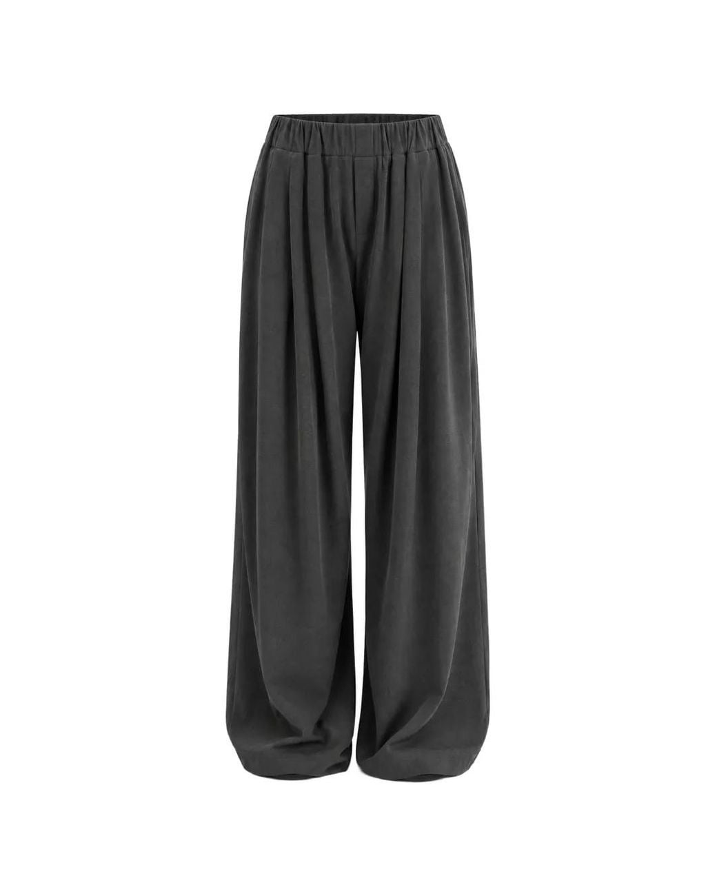 ELEH Black Pleated Palazzo Pants