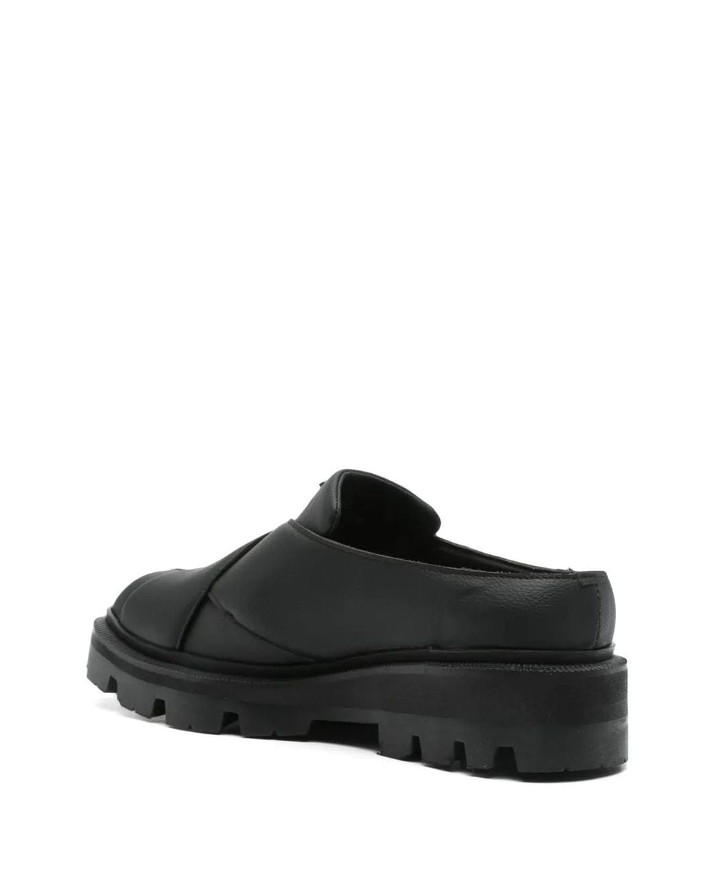 GmbH Black Basim Crossover Loafers for men
