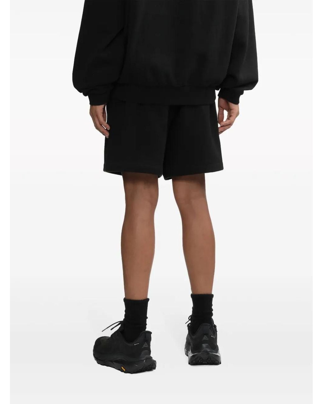Fear Of God Black Logo-Print Jersey Track Shorts for men