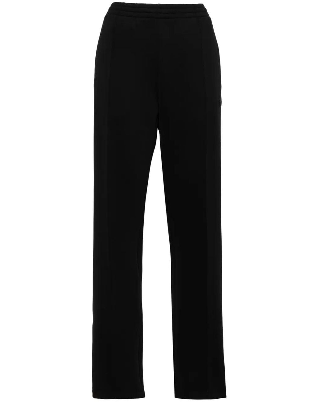 Moncler Black Appliqué-Logo Track Pants