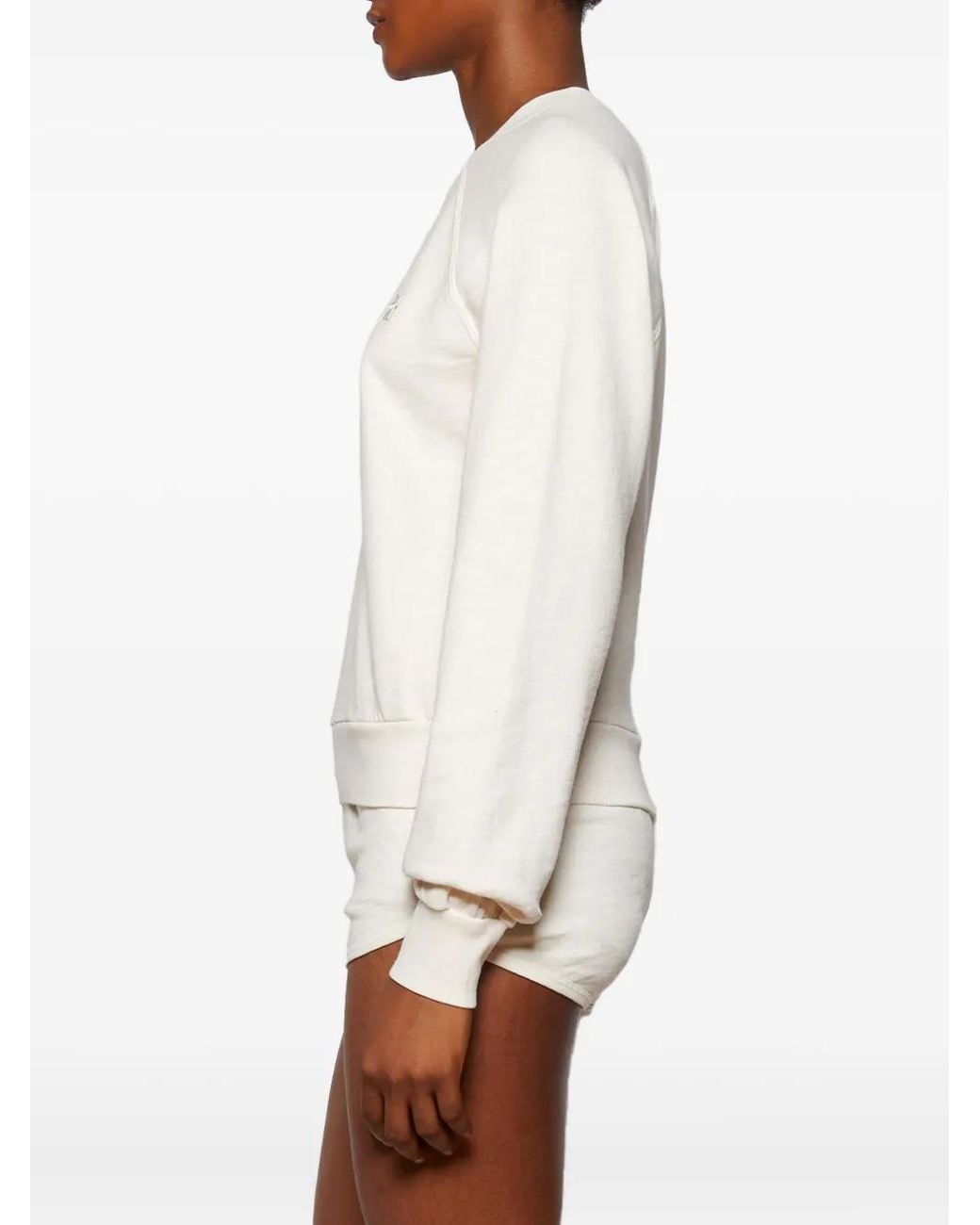 ÉTERNE White Sonny Raglan-Sleeve Sweatshirt
