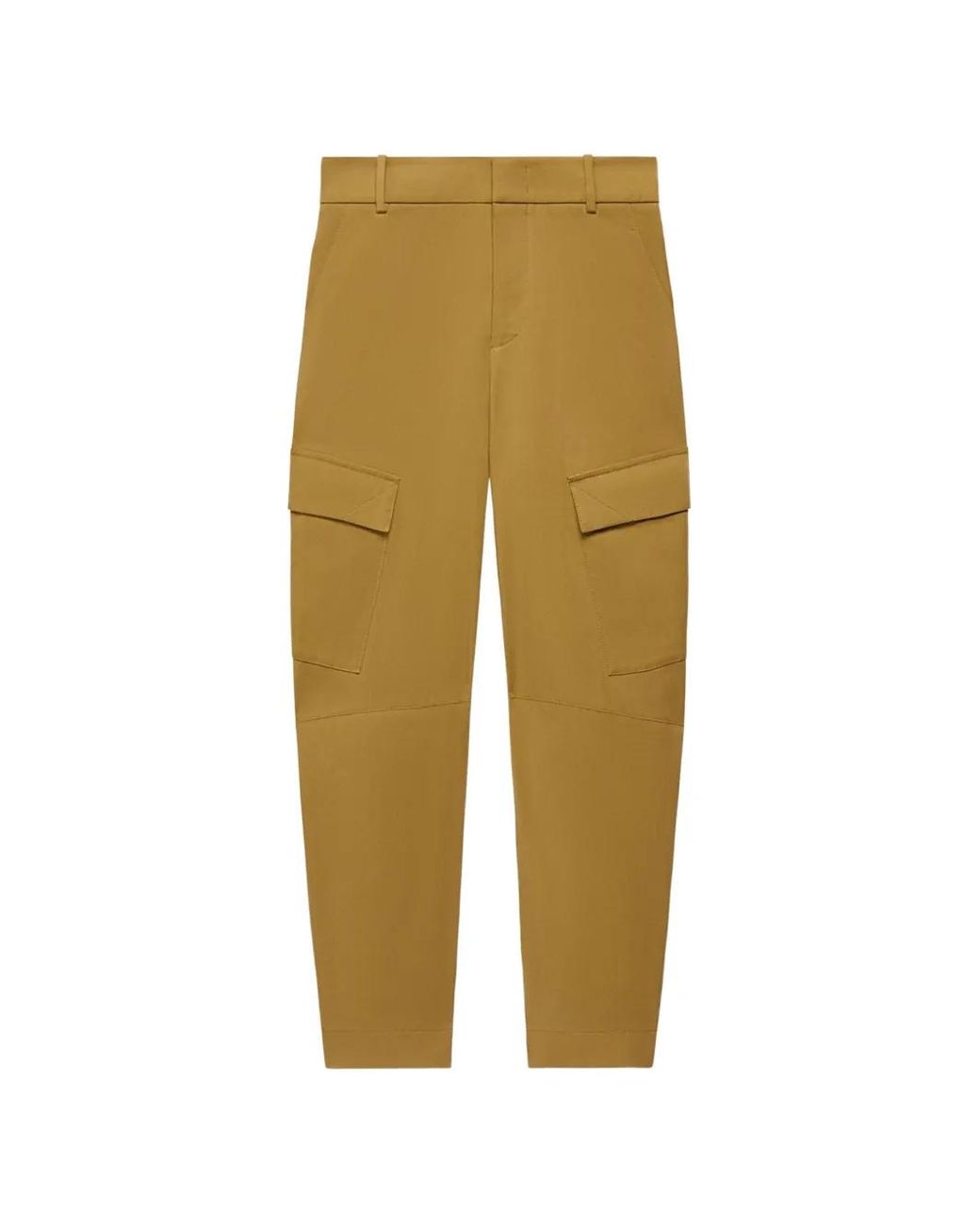 Another Tomorrow Natural Curved Cargo Pants