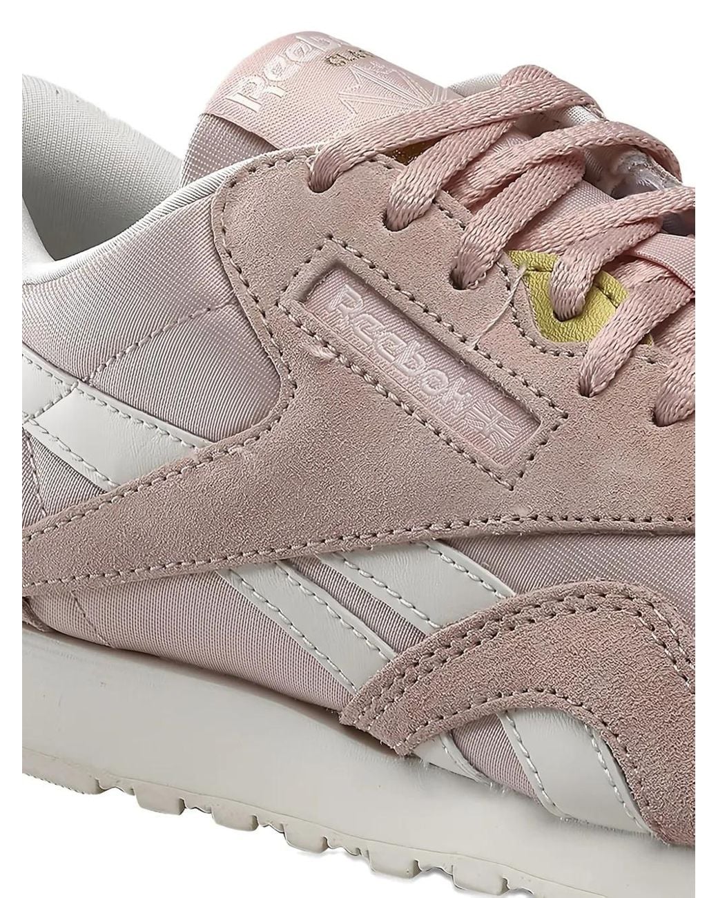 Reebok Pink Classic "Possibly/Chalk" Sneakers