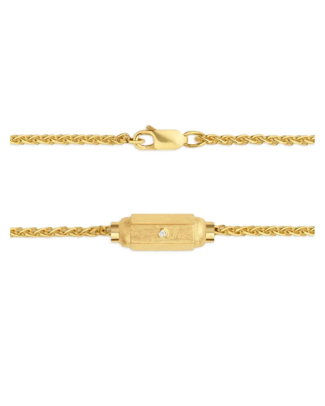 Marie Lichtenberg Metallic Micro Coconut Diamond Bracelet