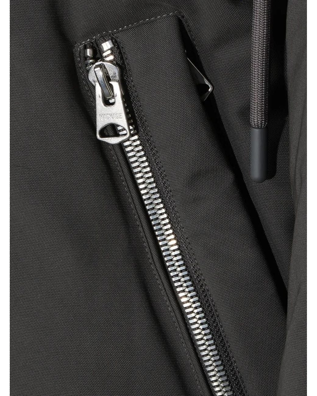 Mackage Black Quilted-Back Hooded Jacket for men