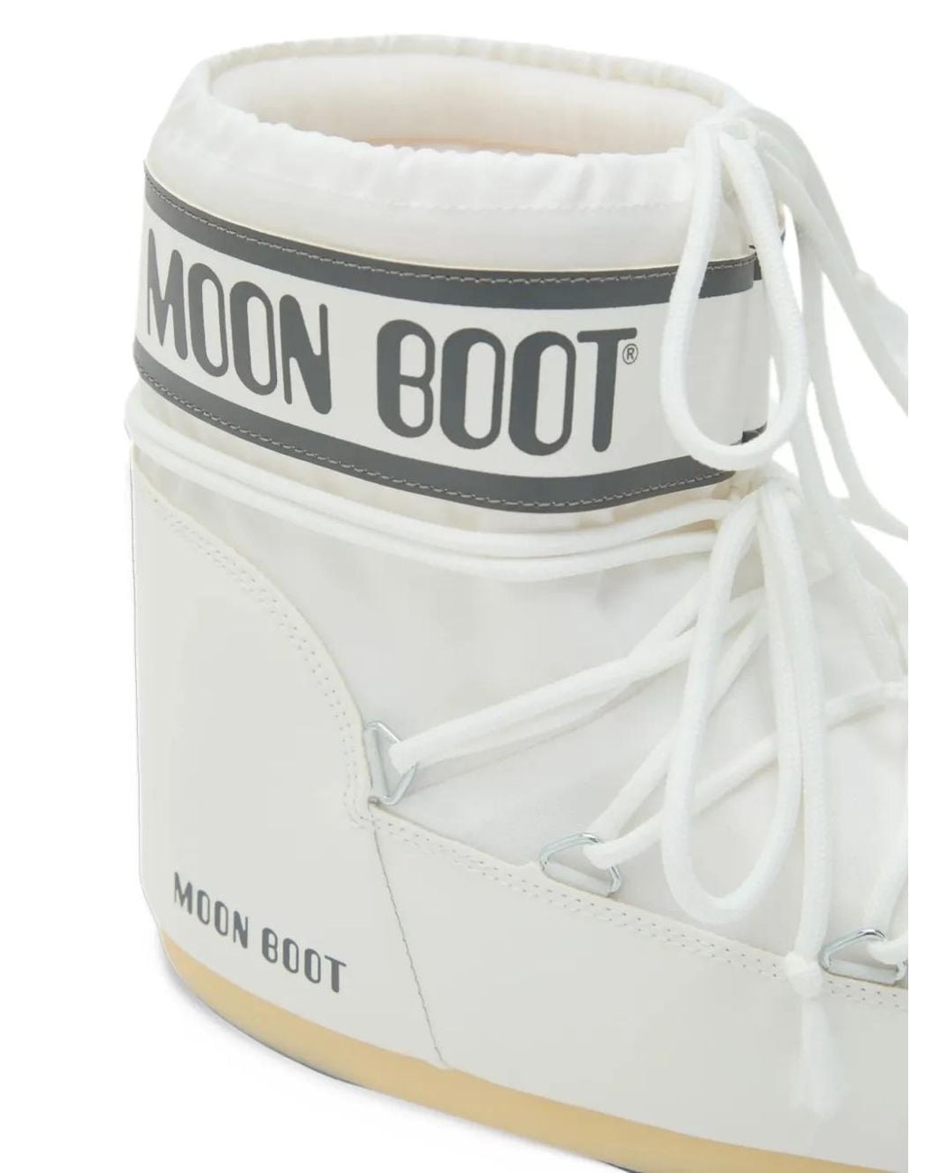 Moon Boot Icon Low Nylon Boots in White | Lyst