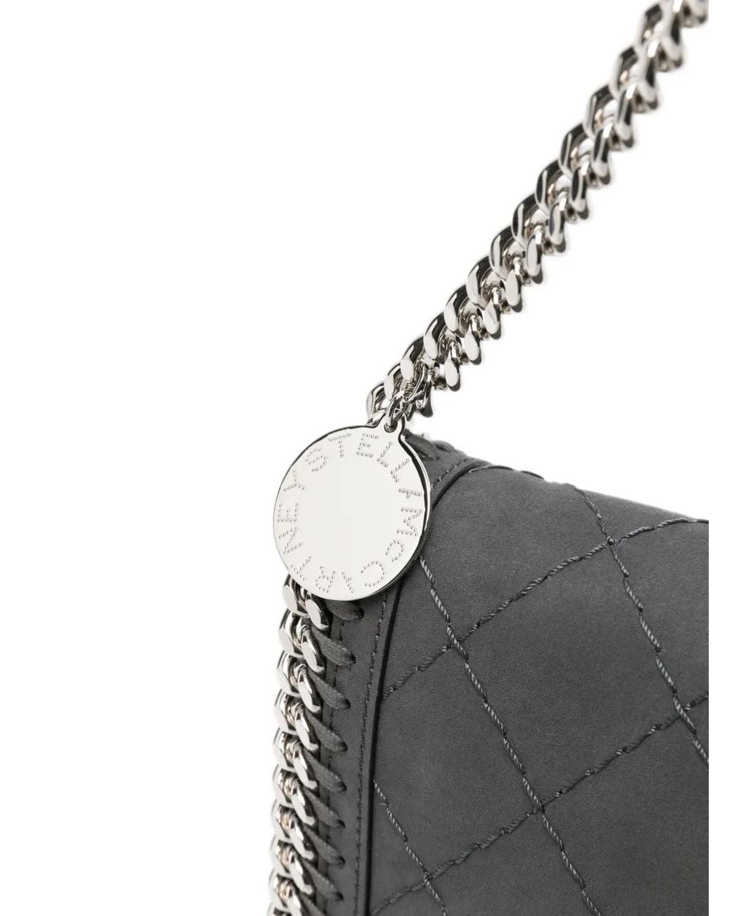Stella McCartney Gray Falabella Quilted Shoulder Bag