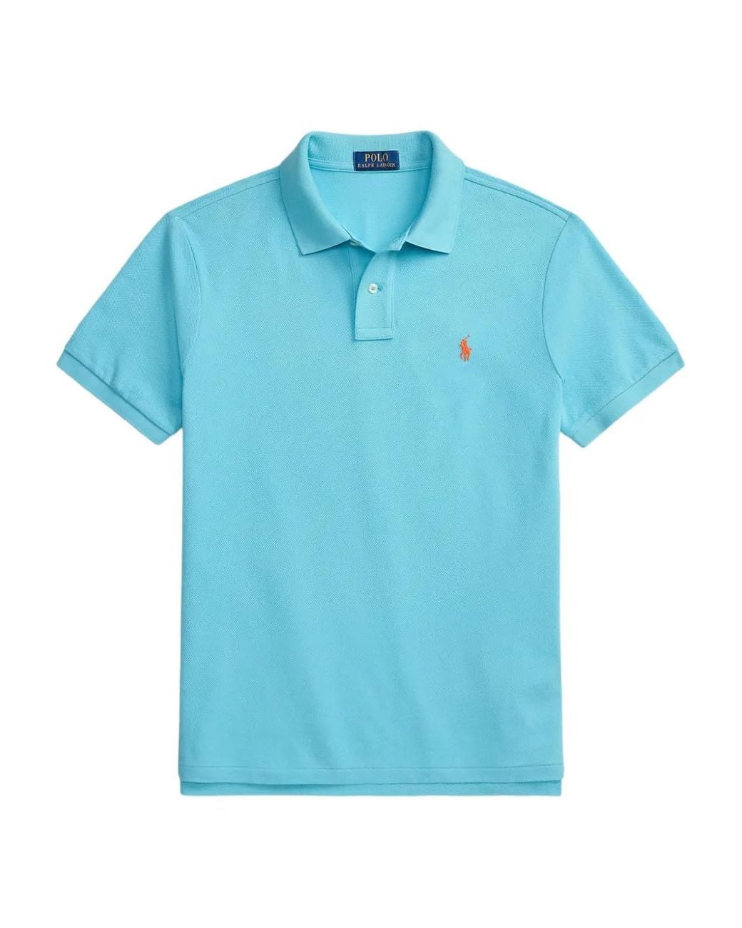Polo Ralph Lauren Blue Slim Fit Cotton Piqué Polo Shirt for men
