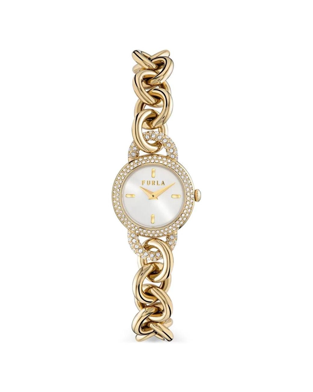 Furla Metallic Crystals 30Mm Watch