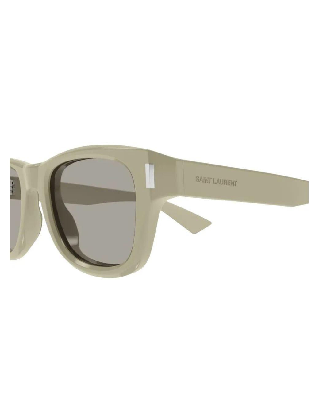 Saint Laurent Gray Square Frame Sunglasses