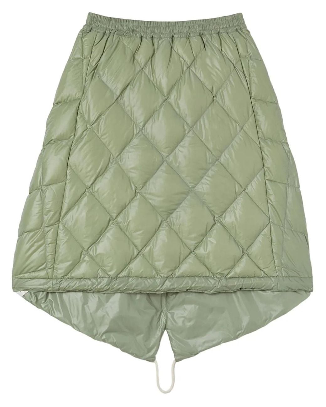 Jil Sander Green Down Quilted Skirt