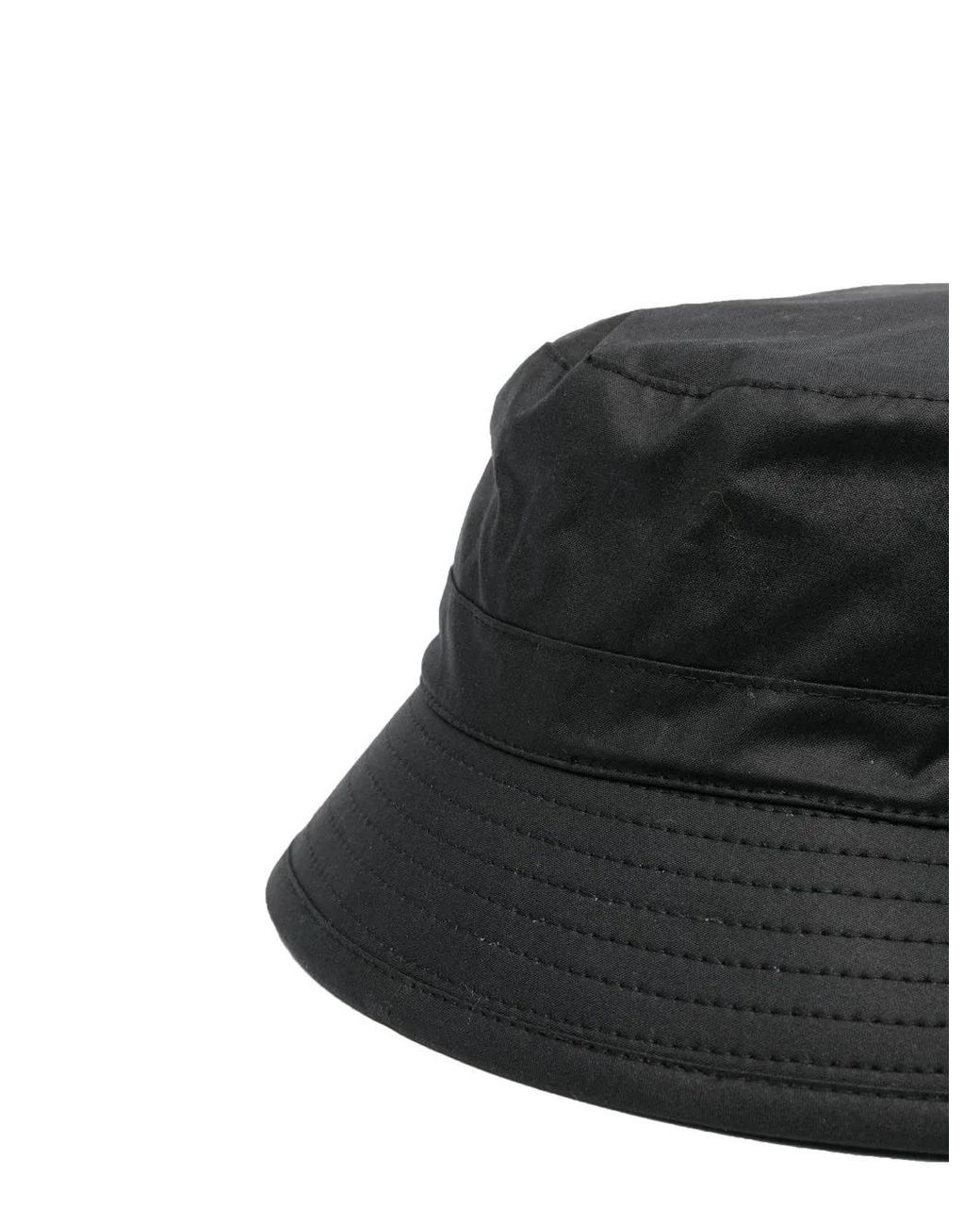 Barbour Black "Wax Bucket" Hat