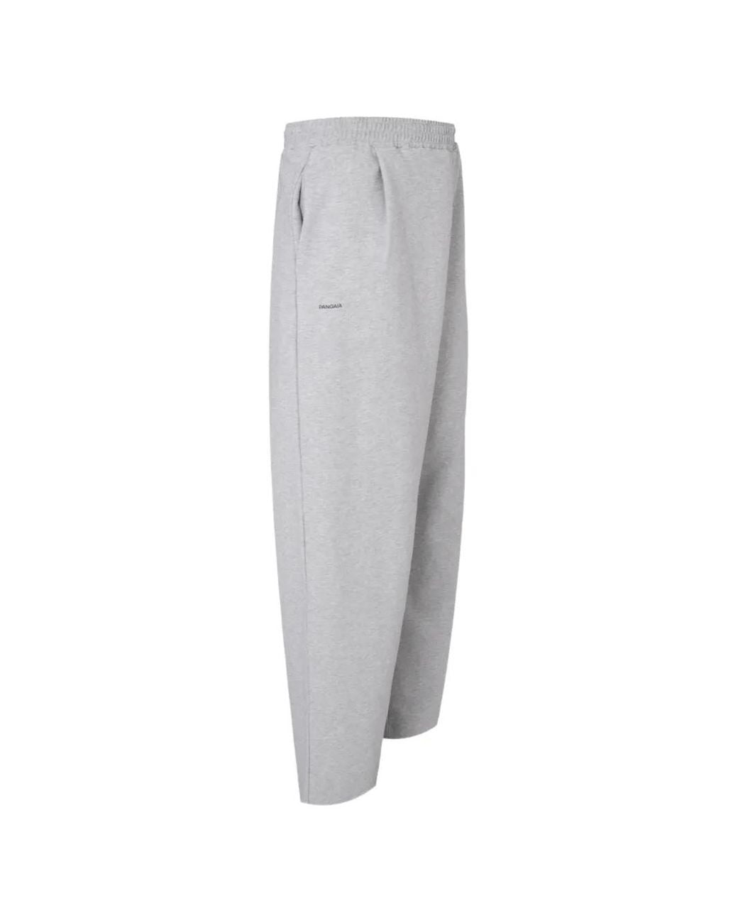 PANGAIA Gray Pleated Double-Jersey Track Pants