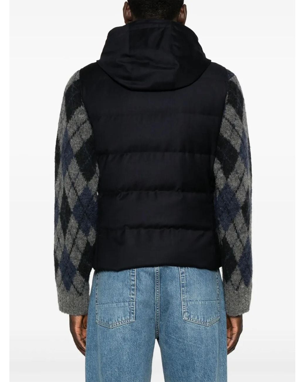 Montecore Black Wool Padded Vest for men