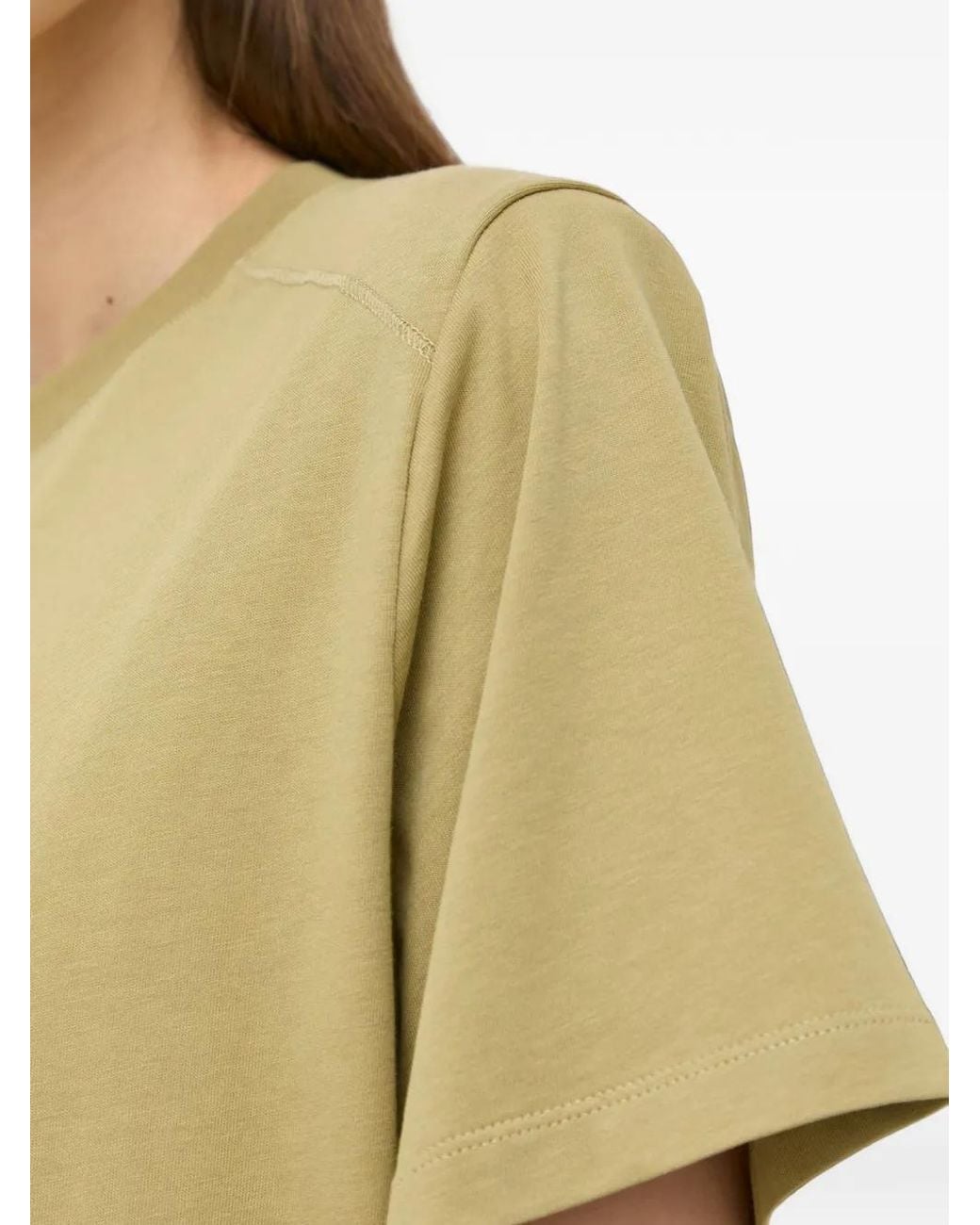 Notes Du Nord Green Short-Sleeve Mini Dress